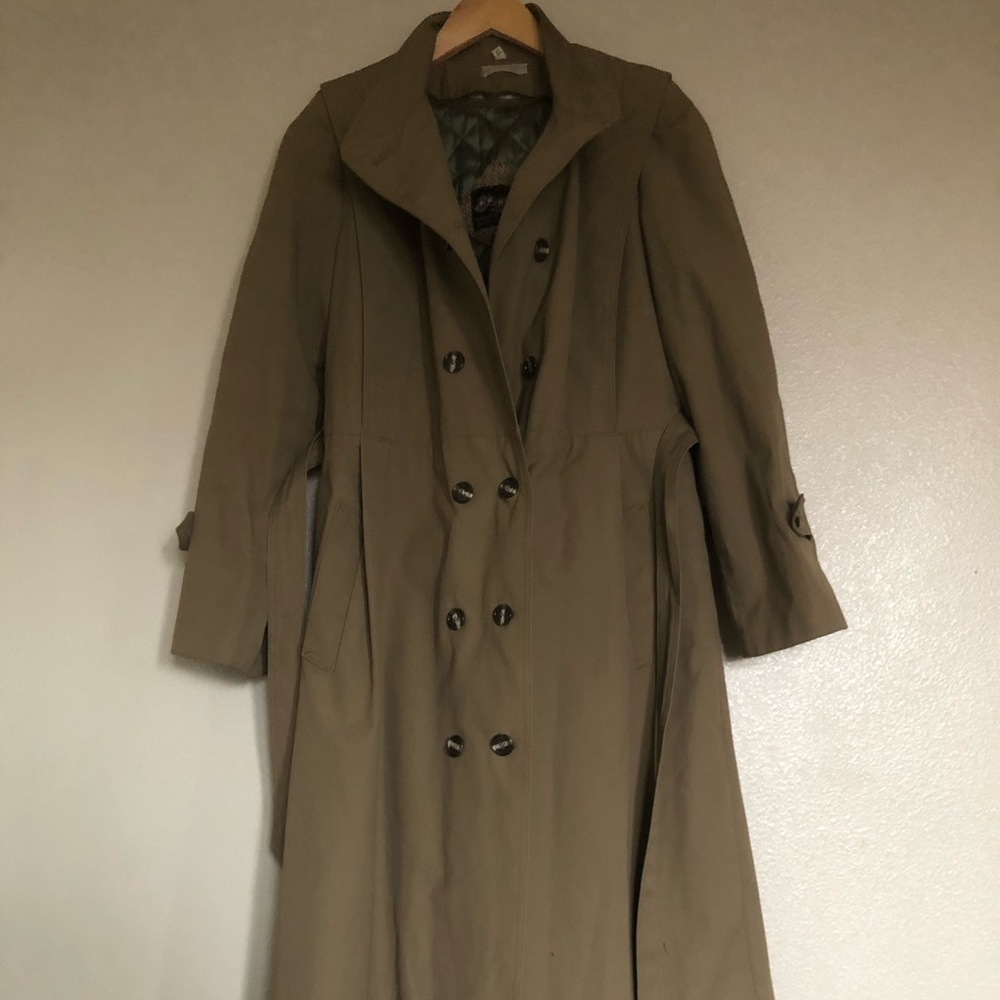 Vintage Domino Made in Poland Trench Coat Size 13